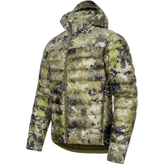 Warm camo print jacket for wildfowlers