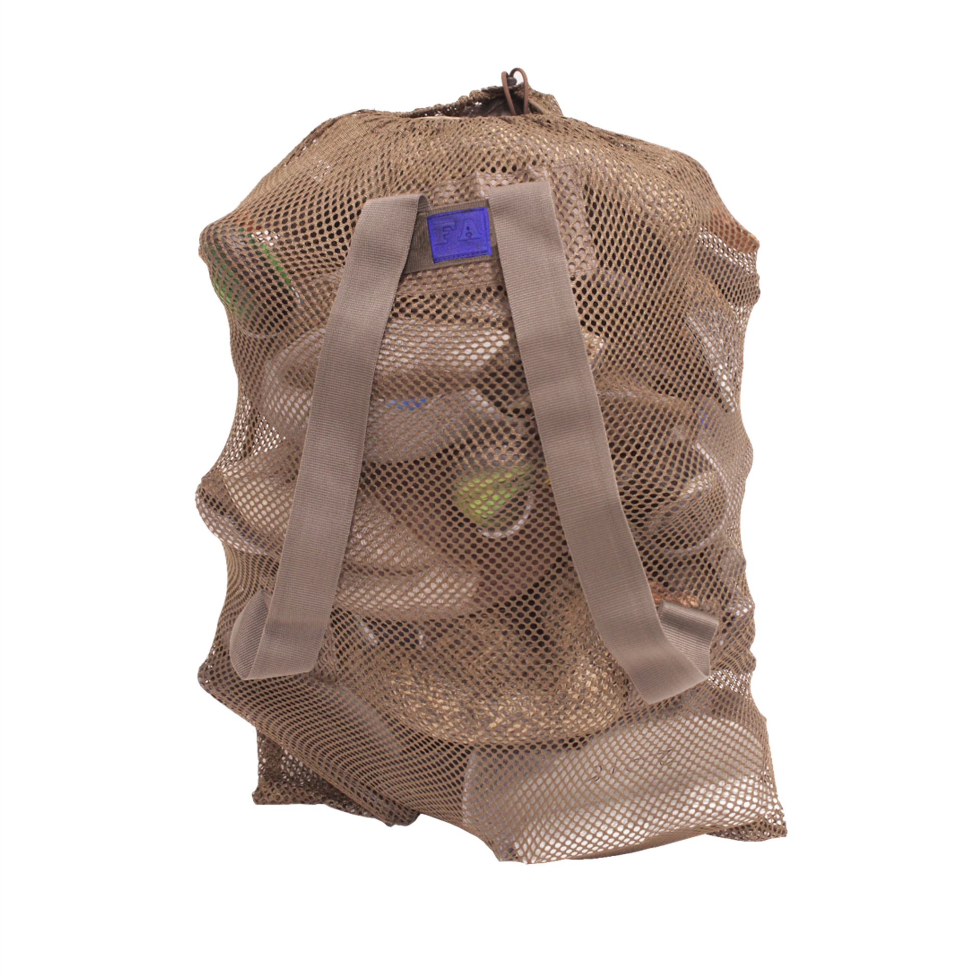 Mesh bag for carrying duck or pigeon decoys
